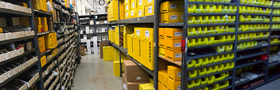 Parts room for air compressors